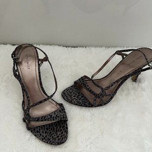 Nine West Black and Silver Leopard Pattern